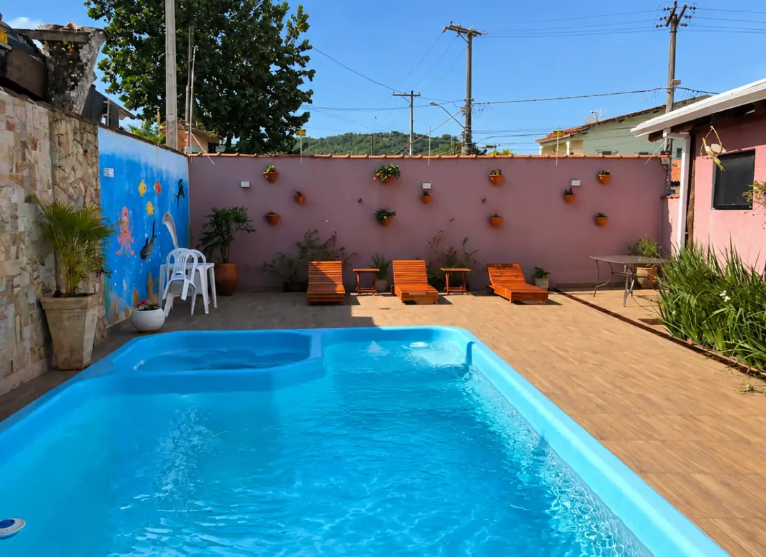 Children's pool and garden
